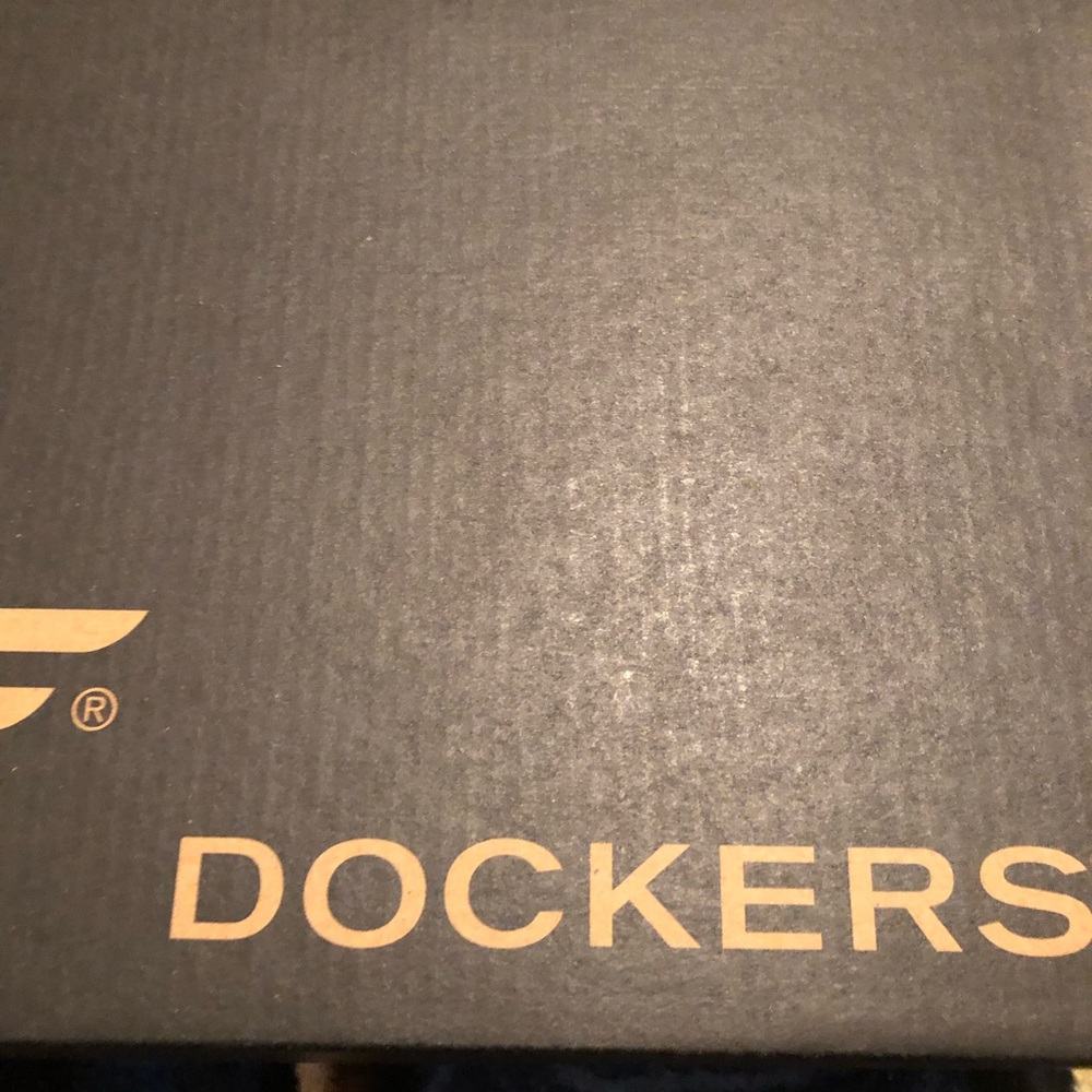 Dress shoes. Tiny scuff mark on front.